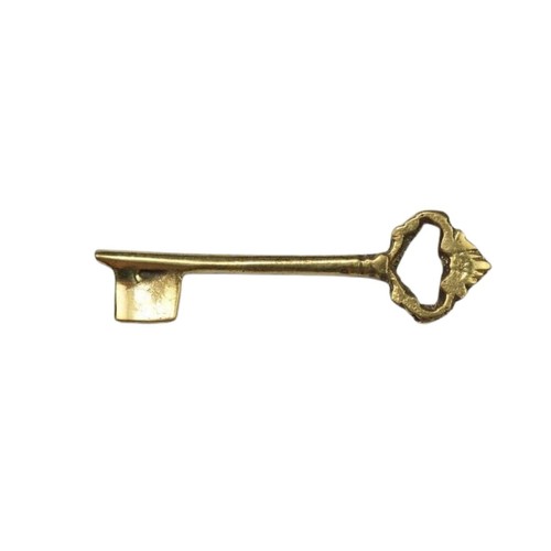 Ornamental brass key - ornamental,