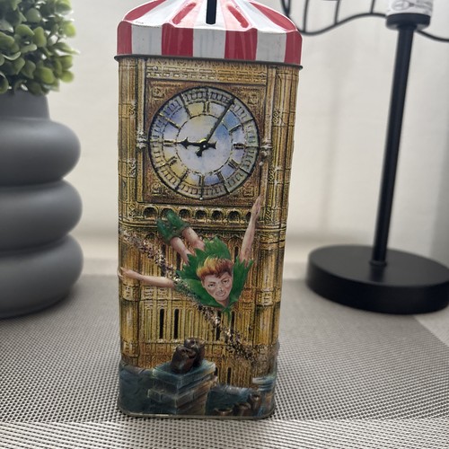 Peter pan money box tin - money,