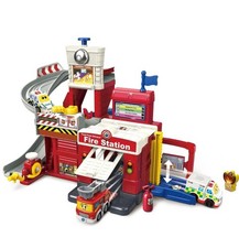 VTech Toot-Toot Drivers Fire Station Playset with Sounds Lights & Fire Truck Toy