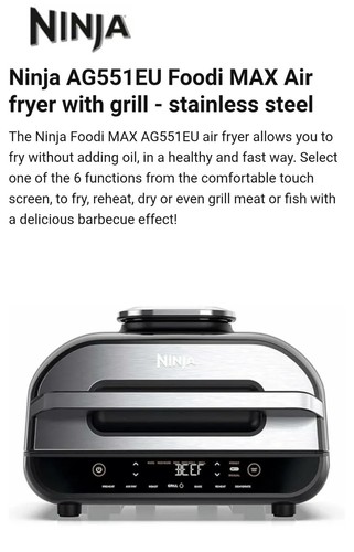 Ninja foodi air fryer - foodi,