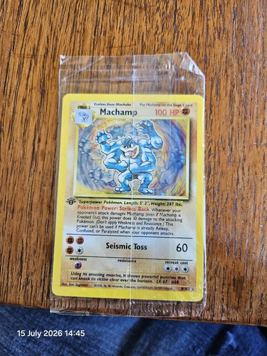 Pokémon tcg machamp - holo, 1st