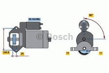 Bosch Remanufactured Starter LHD RHD 0986022561