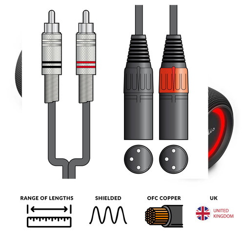 Citronic male xlr 2 x - male,