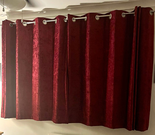 Dunelm chenille eyelet lined - chenille,