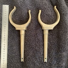 Pair Of Vintage Solid BRASS ROWLOCKS / OAR LOCK, Rowing.  Metal.