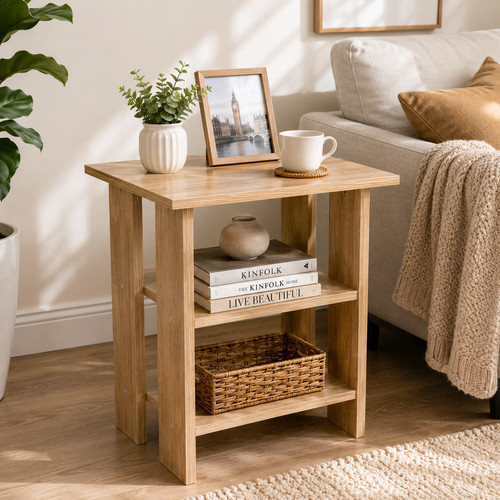 Wooden side end - side, table