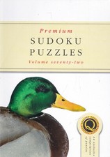 SUDOKU PUZZLES PREMIUM BOOK MAGAZINE BY PUZZLER #72 216 PUZZLES, NEW DUCK COVER