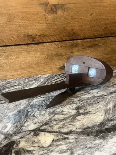 Antique wooden stereoscope - wooden,