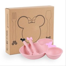 3pcs Kids Wheat Straw Dinner
