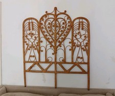 Single Vintage Peacock Rattan