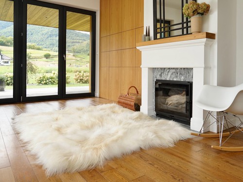 Sheepskin rug icelandic - sheepskin,