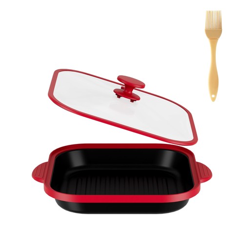 Microwave grill pan with glass - microwave,
