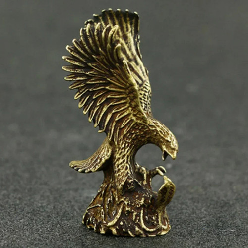 Antique copper eagle statue - antique,