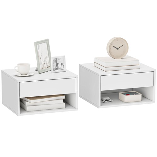 Homcom floating nightstands - floating,