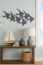 Large 3D Metal Wall Art School