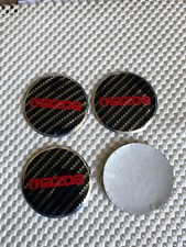 4x Stickers Caps 56mm Mazda