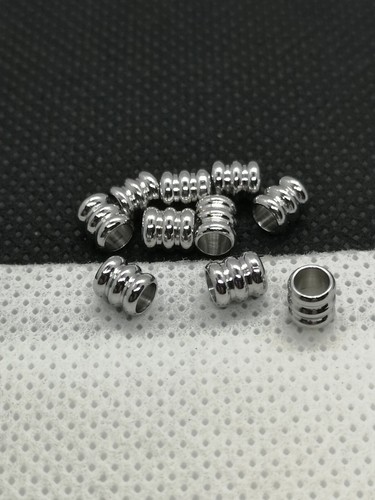 Stainless steel beads - 10,