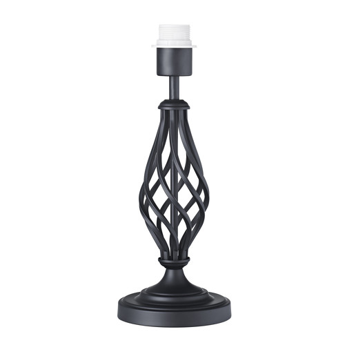 Traditional black table lamp - traditional,