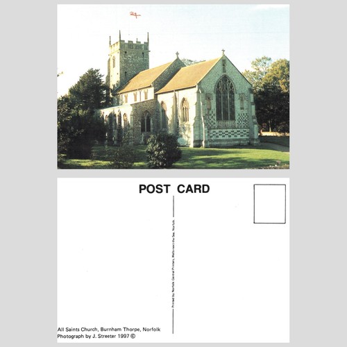 Postcard all saints church - postcard,
