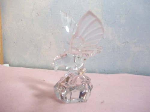 Val lambert glass eagle - st,