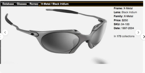 Oakley metal romeo black - x-metal,