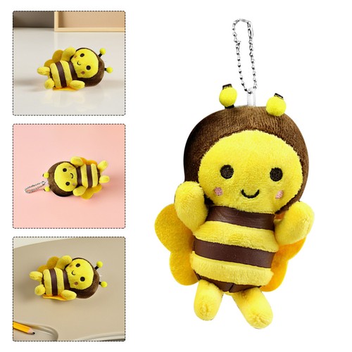 3pcs plush bee pendant - plush,