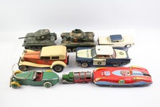 Vintage Toy Cars Inc Triang Minic Tin Plate Police Car Spares And Repairs Etc 