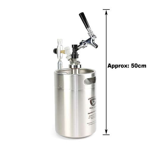 Mini keg faucet pressurized - 5l,