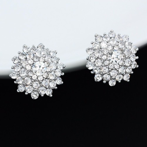 Clip stud earrings no - clip, on