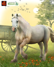 American Cream Draft Stallion Horse Toy Model Figure by CollectA 88846 Brand New