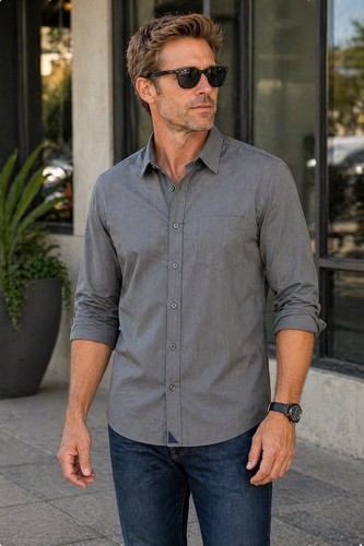 Untuckit men gray - men, l