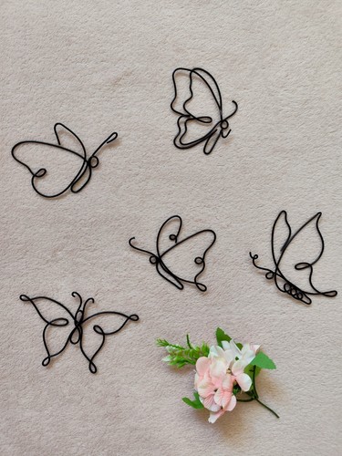 Wire art small butterflies - art,