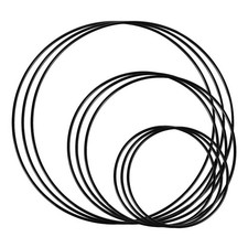 9 Pcs Macrame Hoops Wedding