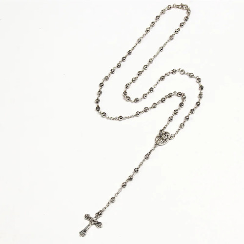 Vintage gold rosary necklace - vintage,