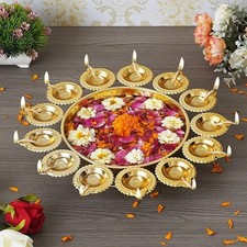 Diya Shape Flower Decorative