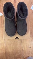 UGG Kids Classic Mini II Boots Black, Size 2 UK