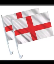 2 x England Car Flags for Car