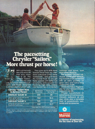 1977 chrysler marine sailor - chrysler,