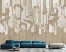 Art DECO Poho Feathers Neutral