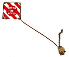 Antique Railway Enamel Sign