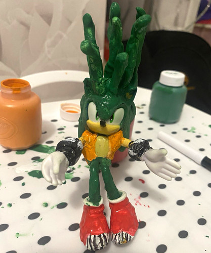Manic the hedgehog figure - the,