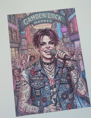 Yungblud camden market - yungblud, a4