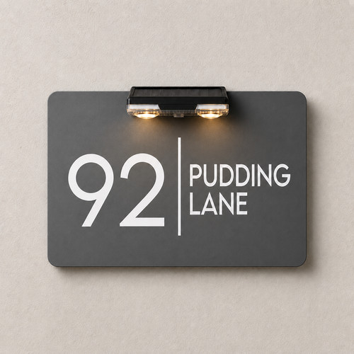 House number plaques - number,