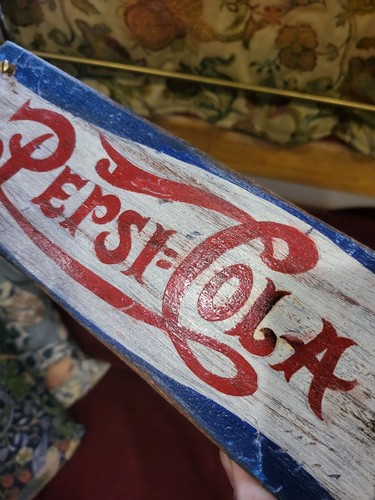Vintage hand painted pepsi - vintage,