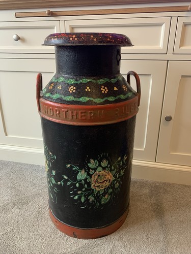 Vintage hand painted barge - vintage,