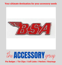 New Sew on Iron on BSA Red