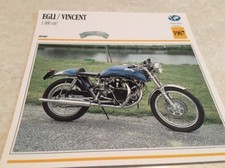 Motorcycle Card Egli Vincent 1000 cc 1967 Collection Atlas Switzerland