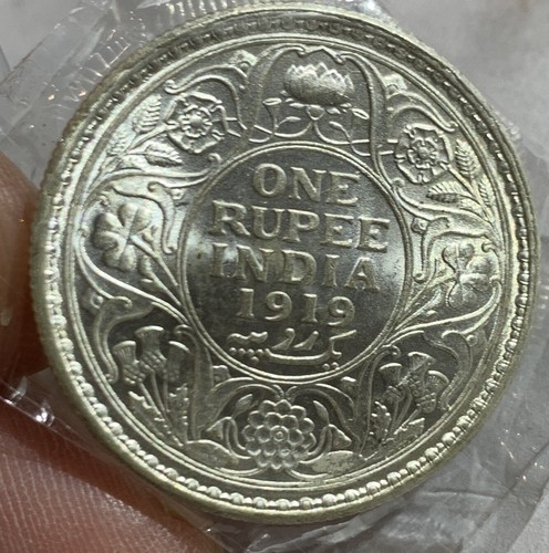 British india 1919 rupee - british,