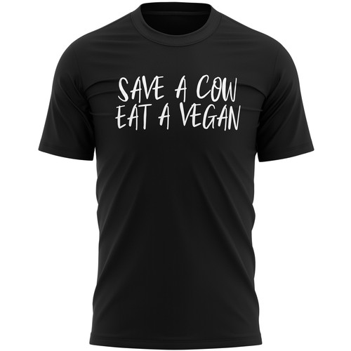 Save cow eat vegan - a,