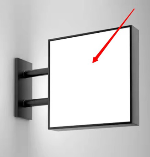Projecting sign light box - projecting,